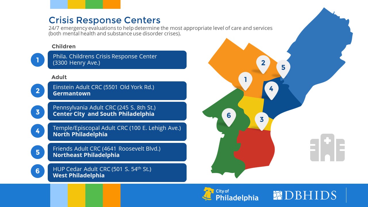 Crisis Response Centers Map 2023